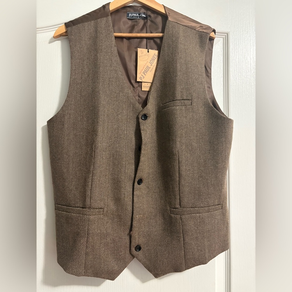 PJ Paul Jones Herringbone Vest